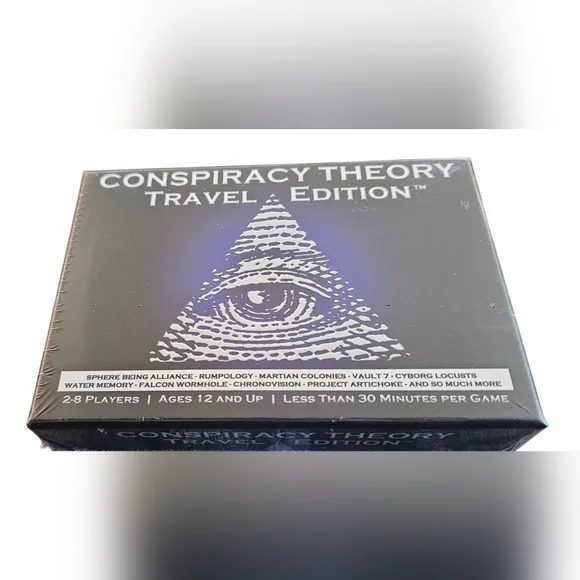 Conspiracy Theory Travel Edition Board Game Compact Strategy 2–6 Players - Picture 1 of 6